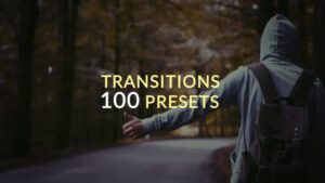 پروژه آماده افترافکت 100 ترانزیشن Presets Transitions 4Kmotionarray