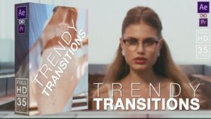 پروژه آماده افترافکت ترانزیشن Trendy transitions