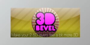 دانلود اسکریپت 3D Bevel اعمال افکت مورب سه بعدی بر روی نوشته و اجسام در افترافکت همراه با کرک