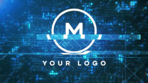 پروژه پریمیر نمایش لوگو دیجیتال Digital Logo + موسیقی