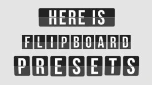 دانلود 12 پریست متن افتر افکت Flipboard Text Presets