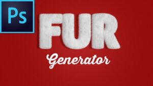 اکشن ساخت افکت پوشش خزدار فتوشاپ Fur Generator
