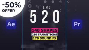 دانلود اسکریپت AtomX Shape Elements Library برای افترافکت به همراه کرک