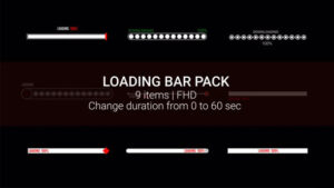پروژه آماده افتر افکت مجموعه نوار پیشرفت Progress Bar