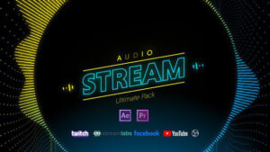 پروژه افترافکت پک گرافیک استریم آهنگ Stream Audio