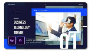 پروژه پریمیر تیزر تبلیغاتی معرفی تکنولوژی جدید Business Technology Trends