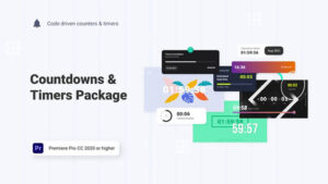 پروژه پریمیر تایمر و شمارش معکوس Coundown and Timers Pack