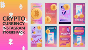 پروژه پریمیر مجموعه استوری ارز دیجیتال Cryptocurrency Stories Pack