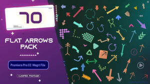پروژه پریمیر مجموعه انیمیشن فلت فلش Flat Arrows Pack
