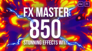 پروژه افترافکت افکت های کارتونی FX Master Cartoon Action Elements