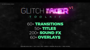 پروژه پریمیر جعبه ابزار ساخت افکت گلیچ Glitch Maker