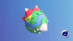 آموزش مدلسازی Low Poly مینی سیاره در سینمافوردی