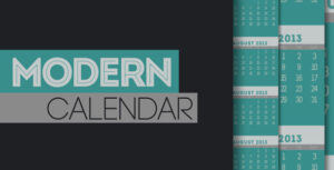 پروژه افترافکت تقویم مدرن Modern Calendar