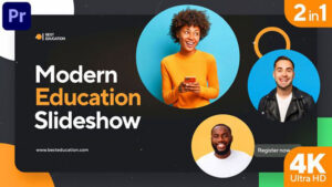 پروژه پریمیر اسلایدشو آموزشی مدرن Modern Education Slideshow