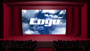 پروژه پریمیر نمایش لوگو روی پرده سینما Movie Theater Logo Reveal