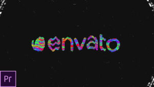 پروژه پریمیر نمایش لوگو گلیچ  Quick Glitch Logo
