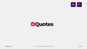 پروژه افترافکت نمایش نقل قول Quotes