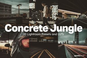 دانلود پریست رنگ سبز 20 Concrete Jungle Lightroom Presets برای انواع نرم افزارها